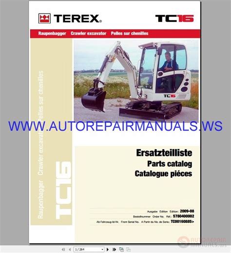 terex tc16 mini excavator parts|terex tc16 parts manual.